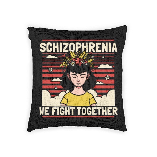 Psychology Psychologist Schizophrenia Woven Pillows