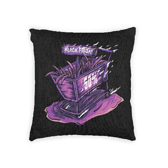 Trolley Black Friday Woven Pillows