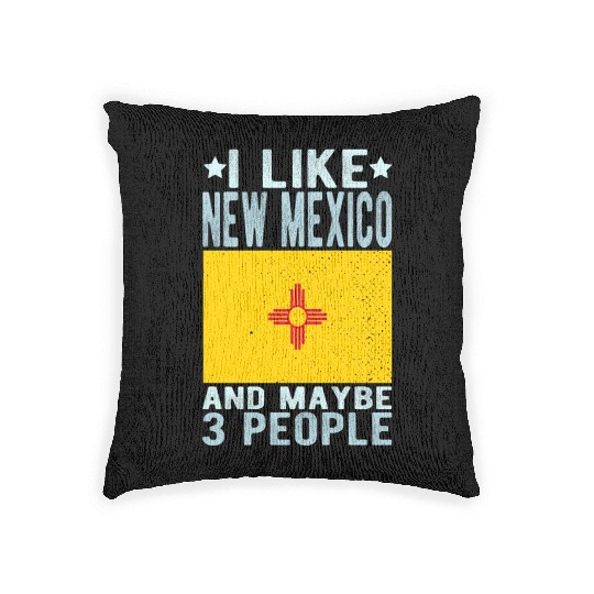 New Mexico Flag US State Woven Pillows