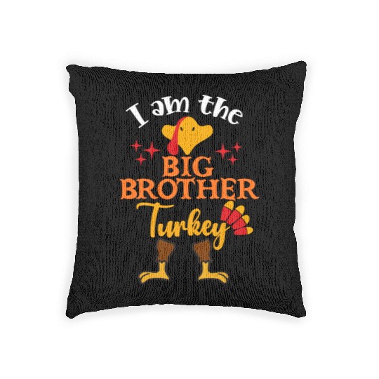 Big Brother Turkey Woven Pillows