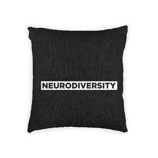 Neurodiversity Embrace ADHD Autism ASD Rainbow Woven Pillows