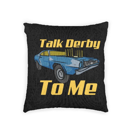 Demolition Derby Car Demo Derby Driver Woven Pillows