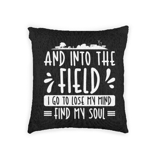 And Into The Field Farmer Agriculture Farming Woven Pillows