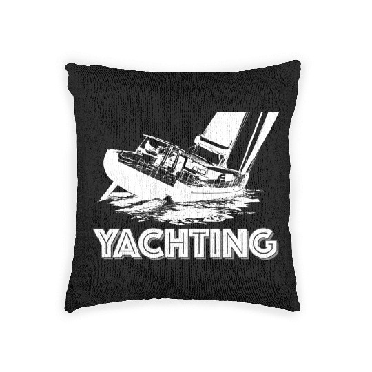 Yachting white Woven Pillows