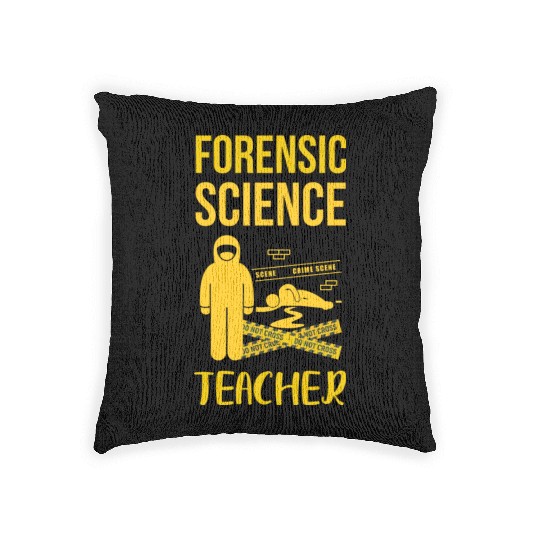 Forensic Science Teacher Woven Pillows