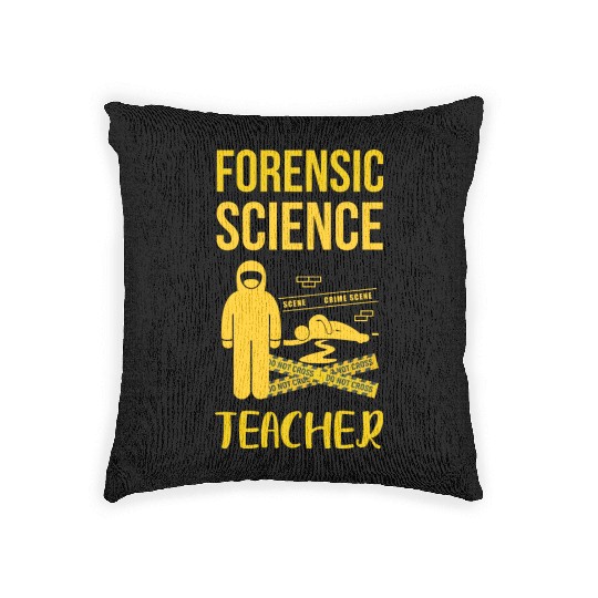 Forensic Science Teacher Woven Pillows