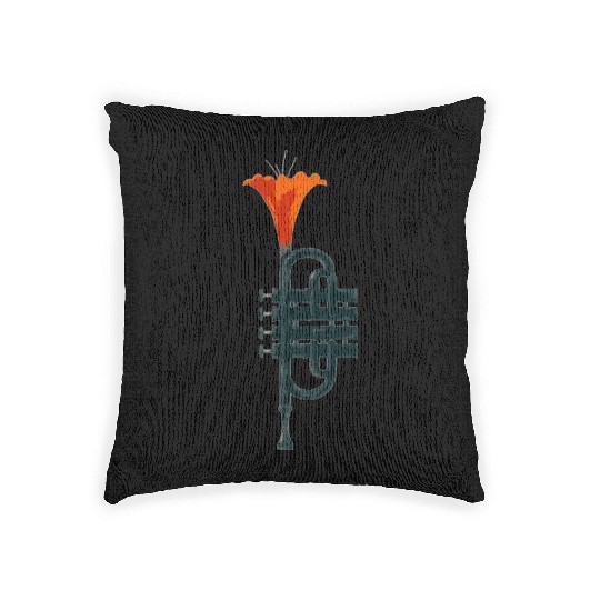 Trumpet Flower Woven Pillows