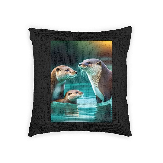"Ducks in the Pond" Woven Pillows