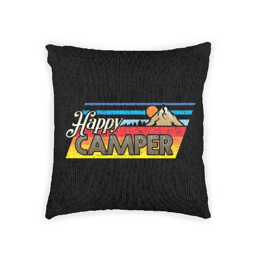 Happy Camper Woven Pillows