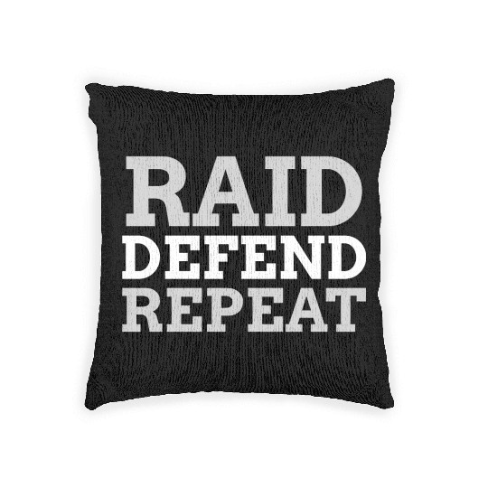 Raid Defend Repeat | Kabaddi Sport Woven Pillows