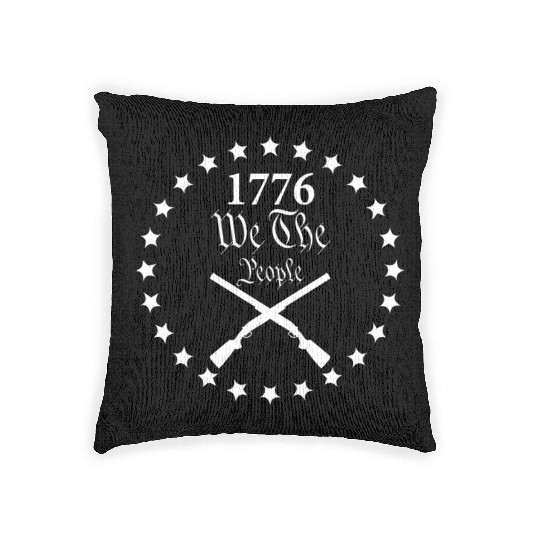 1776 We The People Patriotic American Constitution Woven Pillows