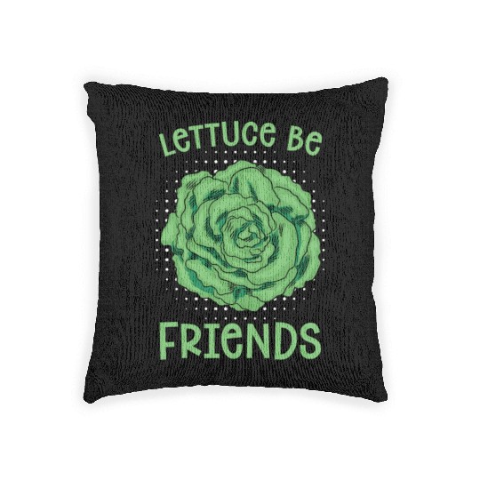 Vegan Chef Lettuce Be Friends Veganism Vegan Chefs Woven Pillows