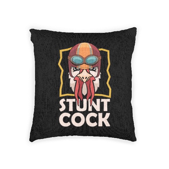 Cock Stunt Cock Chicken Lovers Cock Lover Woven Pillows