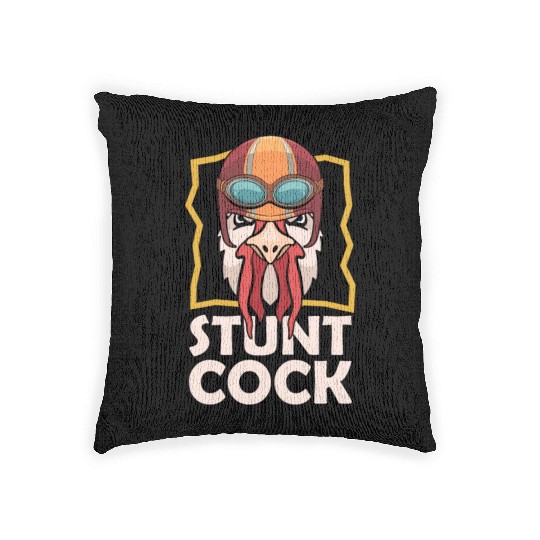 Cock Stunt Cock Chicken Lovers Cock Lover Woven Pillows