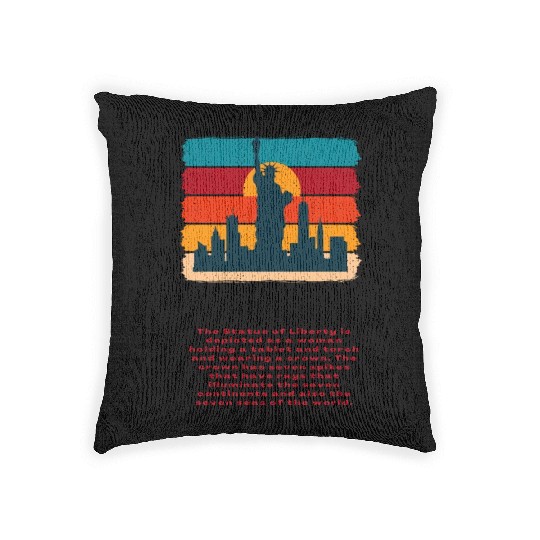 The Statue of Liberty Woven Pillows