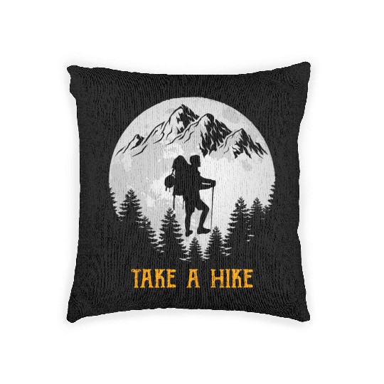 Take a Hike Wanderlust Hiking Woven Pillows