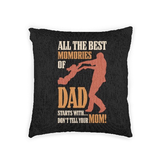 Best Dad, Father's Day And Birthday Woven Pillows