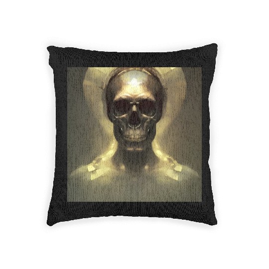 Forest of Red Mushrooms Woven Pillows