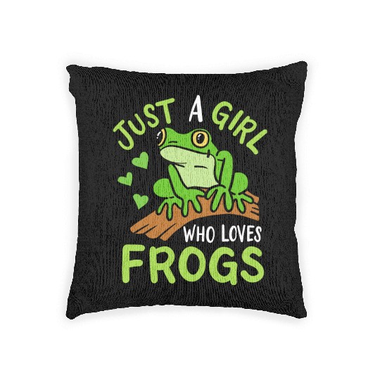 Frog Toad Frog Lover Woven Pillows