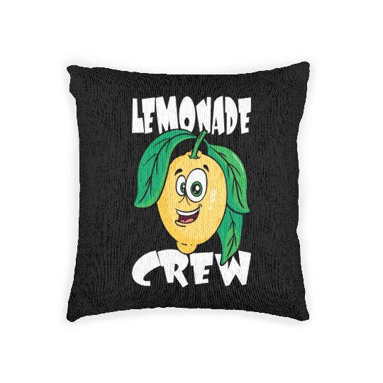 Sweet Kids Lemon Motif Woven Pillows