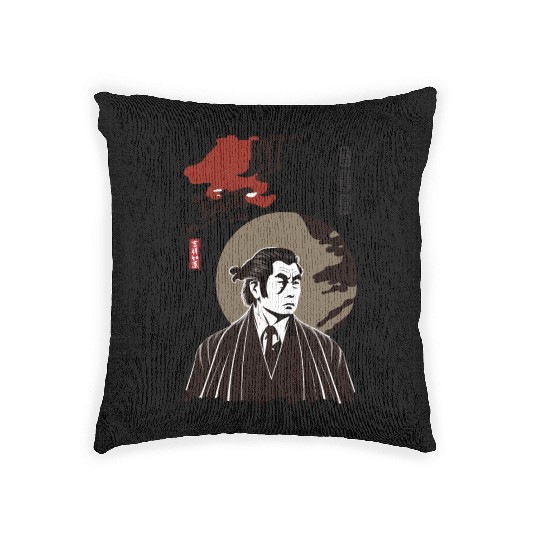Japan Retro Yakuza Character Woven Pillows
