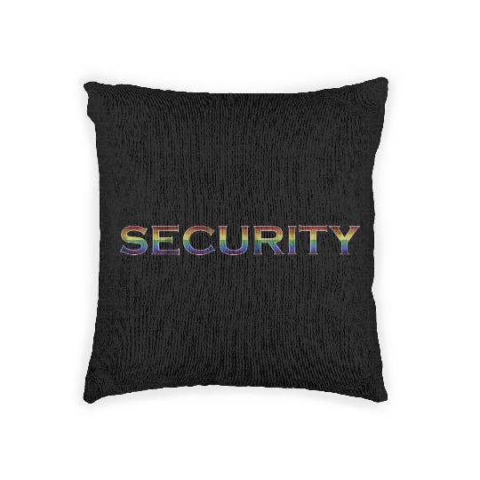 Security - LGBT+ Colors Design Woven Pillows