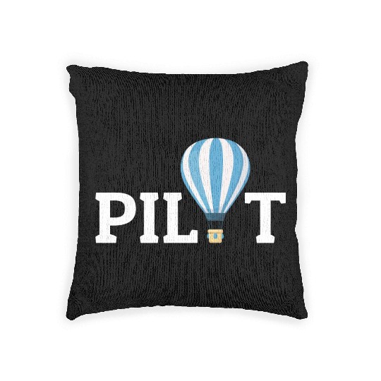 Hot Air Ballooning Hopper Balloon Pilot Balloonist Woven Pillows