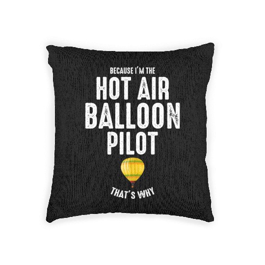 Hot Air Ballooning Hopper Balloon Ride Balloonist Woven Pillows
