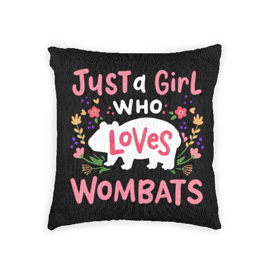 Wombat Australian Wombat Lover Woven Pillows