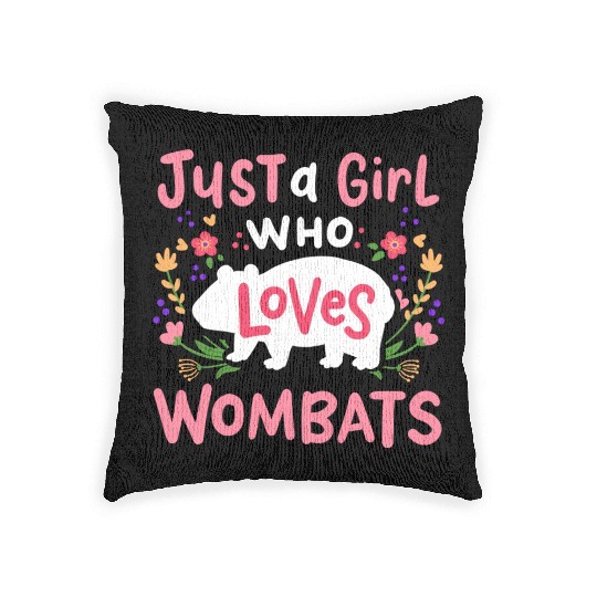 Wombat Australian Wombat Lover Woven Pillows