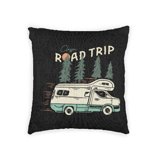 Classic Road Trip Woven Pillows