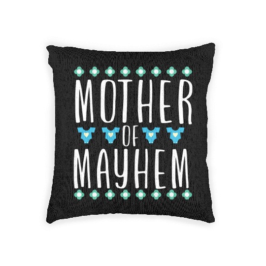 Mother of Mayhem Woven Pillows