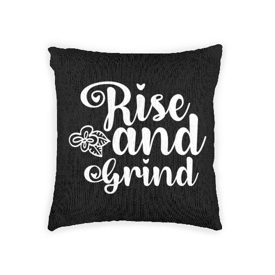 Rise and Grind Woven Pillows