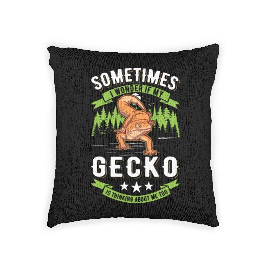 Gecko Gift Leopard Woven Pillows