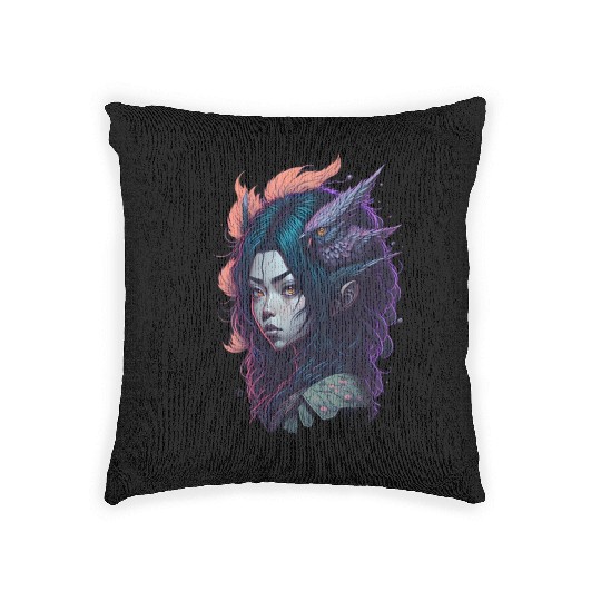 japanese street cyberpunk tokyo streetwear Woven Pillows
