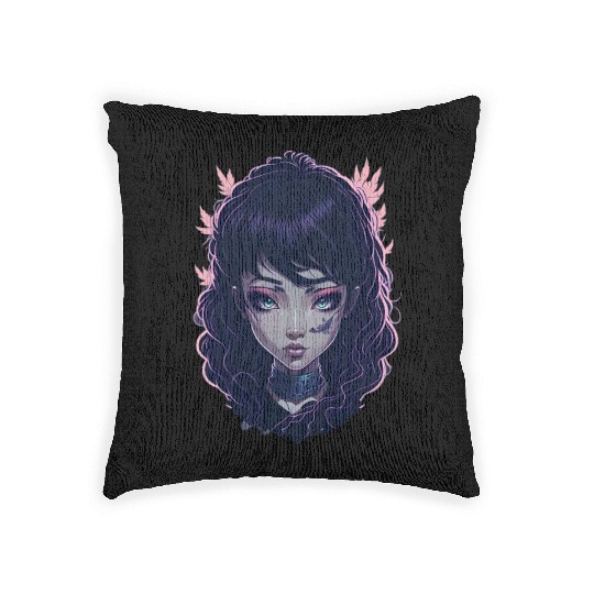japanese street cyberpunk tokyo streetwear Woven Pillows