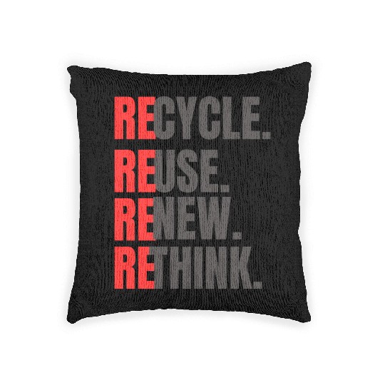 Recycle use new think Classic Woven Pillows
