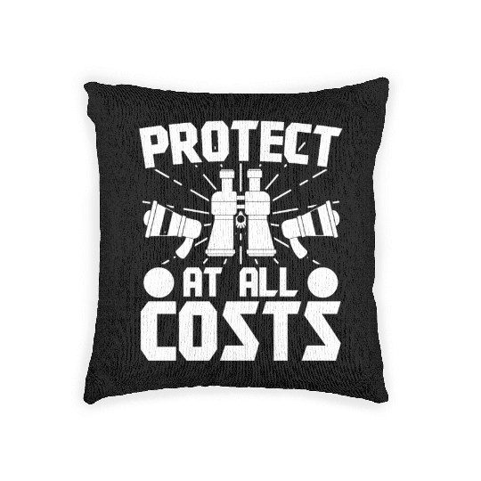 Lifeguard protect at all costs swimming pool guard Woven Pillows