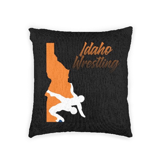 Idaho Wrestling (State Colors) Woven Pillows