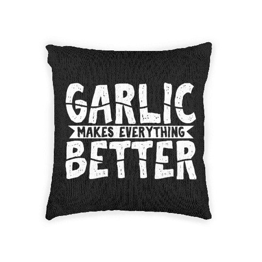Garlic Garlic Lover Cooking Woven Pillows