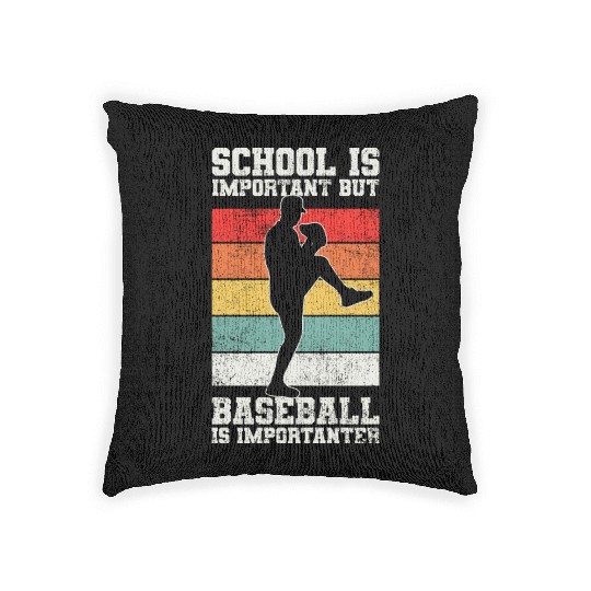 Baseball Pitcher Baseball Player Woven Pillows