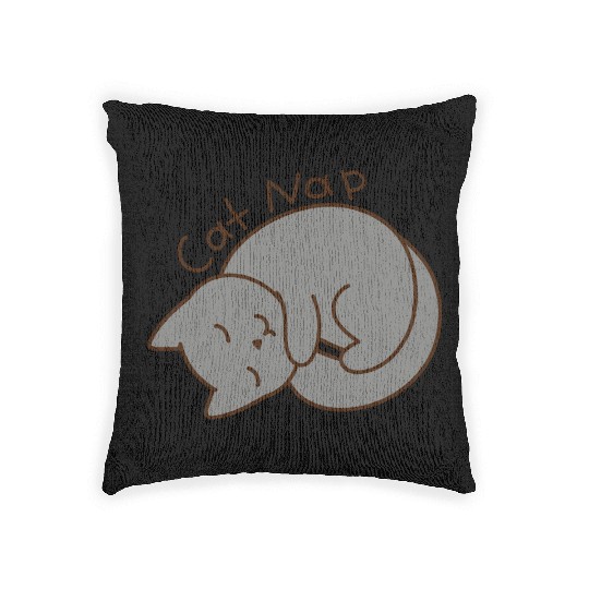 Cat Nap Woven Pillows