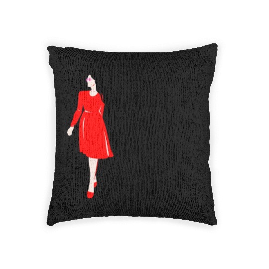 The Allure of My Hot Girlfriend Woven Pillows
