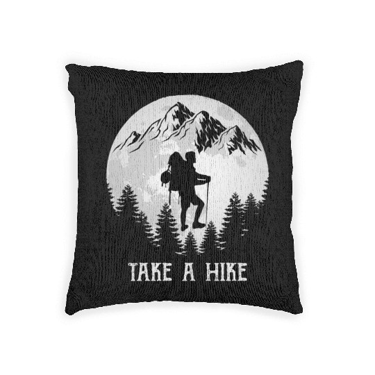 Take a Hike Wanderlust Hiking Woven Pillows