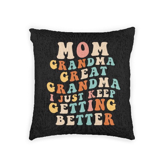Great Grandma Woven Pillows Women Mom Grandma Gigi Mama