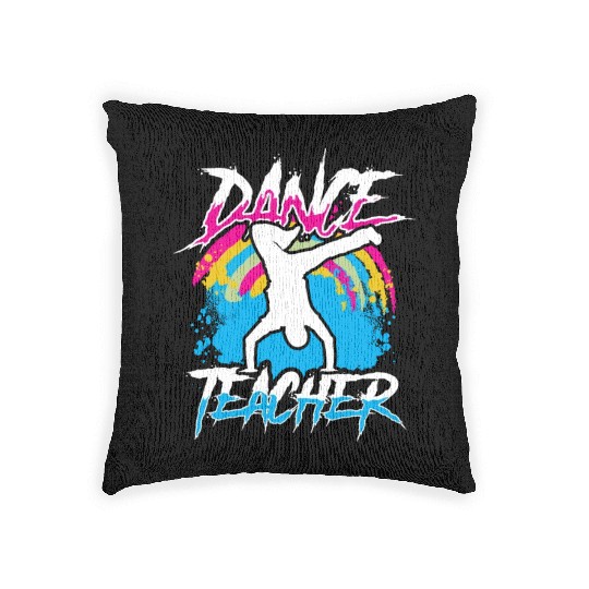 Dance Teacher Teach Dancer Dancing Class Woven Pillows