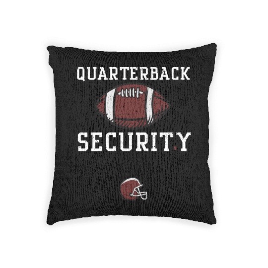 Quarterback Security - Football Woven Pillows