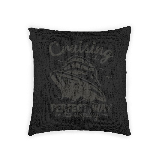 Cruising is the perfect way to unplug - Cruise Woven Pillows