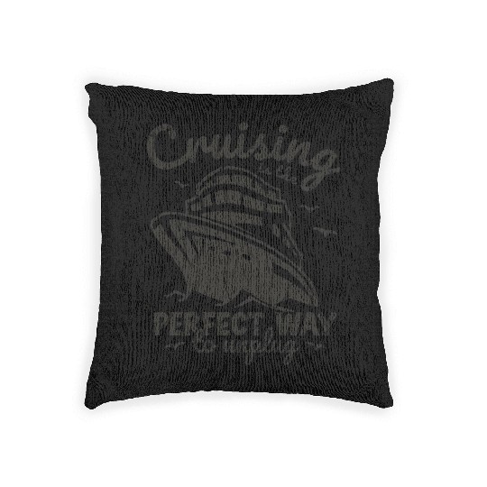 Cruising is the perfect way to unplug - Cruise Woven Pillows