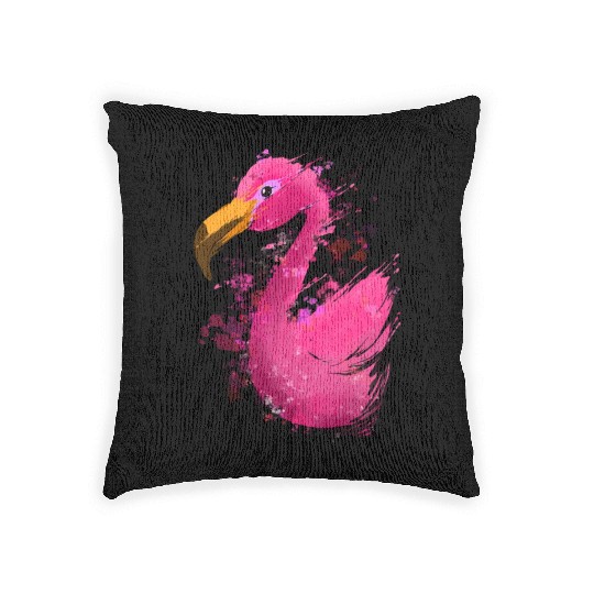 Colorful Flamingo Woven Pillows
